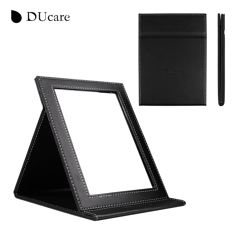 DUcare 1pc New Korean fashion leather PU cosmetic mirror portable - Ducare