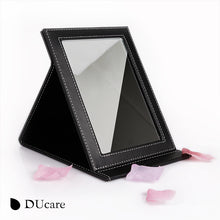 DUcare 1pc New Korean fashion leather PU cosmetic mirror portable - Ducare