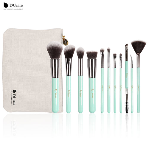 11PCS professional brushes light green - Ducare