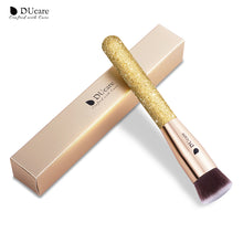 DUcare 1 PC Foundation Brush Flat Kabuki Brush Golden Face - Ducare